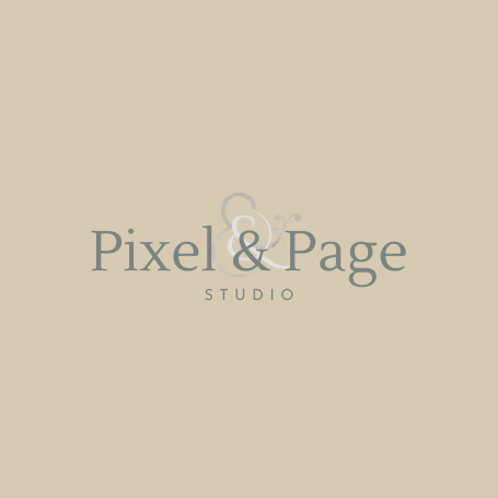 Pixel and Page Studio Logo